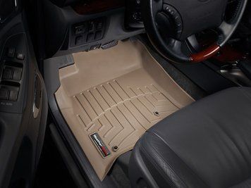Килими автомобільні 3D Лайнери передні Toyota Land Cruiser Prado 120 2003 - 2008 бежевий WeatherTech 450701 450701 фото