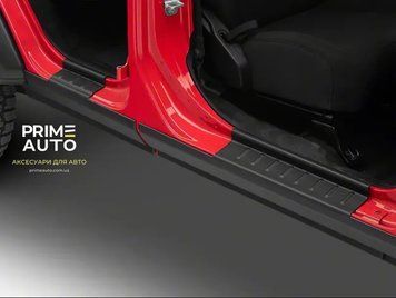 Накладки на пороги 4 шт Jeep Wrangler JL 2018-2023 Bushwacker 14085 14085 фото