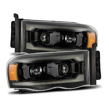 Передні фари RAM/Dodge Ram 1500 Classic 2002-2005 LED LUXX серія колір Alpha-Black AlphaRex 880569 880569 фото