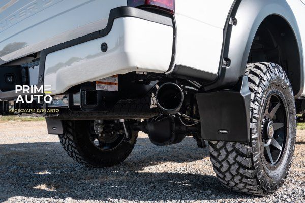 Брызговики задние Ford F-150 2015-2017 гладкие BLACK Bushwacker MUD-20092 MUD-20092:: фото