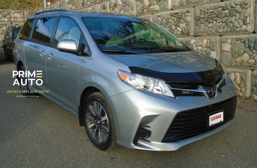 Дефлектор капоту Toyota Sienna 2018-2020 гладкий FormFit HD20H18 HD20H18 фото