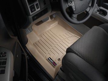 Килими автомобільні 3D Лайнери передні Toyota Tundra 2007 - 2011 бежевий WeatherTech 452771 452771: фото