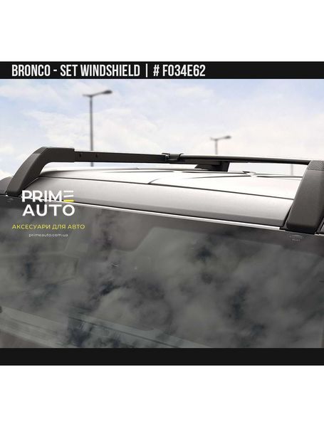 Накладка лобового скла Ford Bronco 2021-2024 чорний AIR DESIGN FO34E62 FO34E62 фото