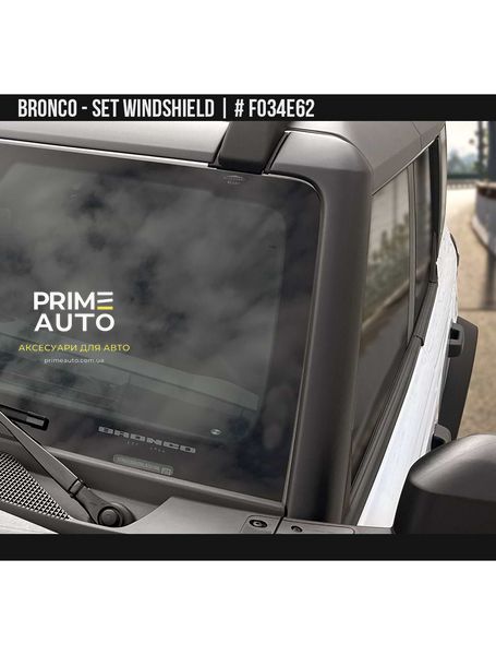 Накладка лобового скла Ford Bronco 2021-2024 чорний AIR DESIGN FO34E62 FO34E62 фото