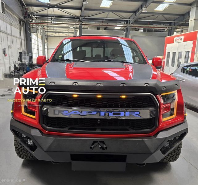 Дефлектор капота Tough Guard Ford F-150 Raptor 2017-2020 текстурированный FormFit TG8R17 TG8R17 фото