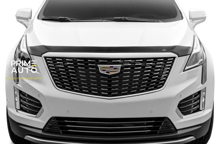 Дефлектор капота клеящий CADILLAC XT5 2017- 2025 темно-дымчатыйAVS 322133 322133 фото