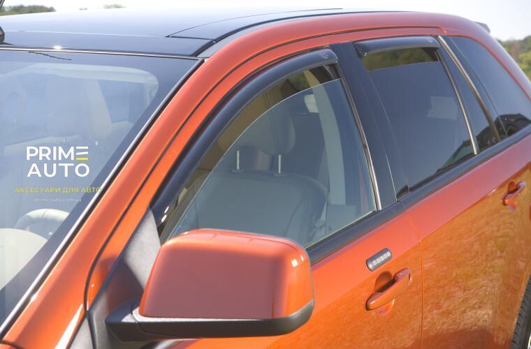 Дефлекторы окон вставные темно-дымчатые Jeep Compass 2017 - 2027 к-т 4 шт AVS 194346 194346 фото