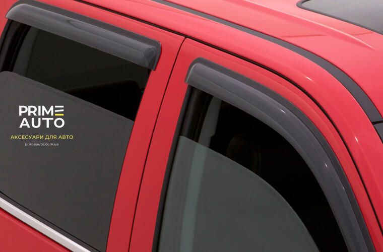 Дефлектори вікон клеючі темні Toyota Highlander 2008-2013 к-т 4 шт, AVS 94063 94063 фото