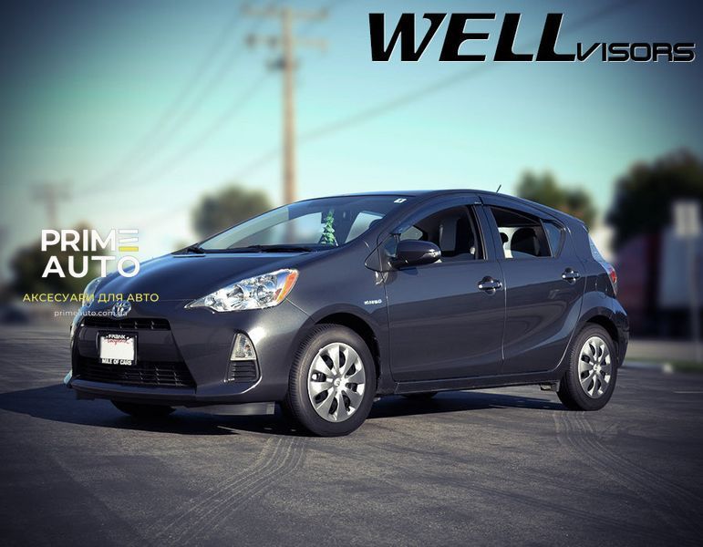 Дефлектори вікон к-т 4 шт Premium серія Toyota Prius 2012 - 2018 C Wellvisors 3-847TY031 3-847TY031 фото