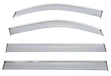 Дефлектори вікон к-т 4 шт з хромованим молдингом GMC Yukon XL ESV 2015 - 2020 Wellvisors 3-847CH024 3-847CH024. фото