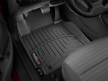 Килими автомобільні 3D Лайнери передні Kia Forte 2014 - 2018 чорний WeatherTech 445521 445521 фото