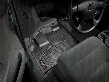 Коврики автомобильные 3D Лайнеры передние Honda Odyssey 1999 - 2004 черный WeatherTech 443561 443561 фото