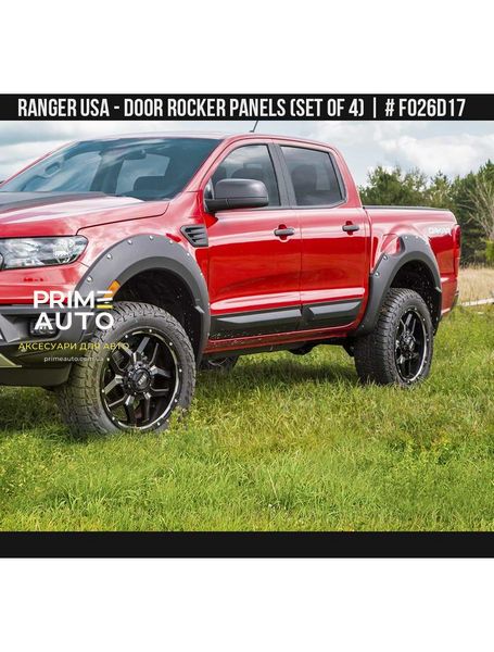 Молдинги боковые Ford Ranger USA 2019-2023 черный AIR DESIGN FO26D17 FO26D17 фото