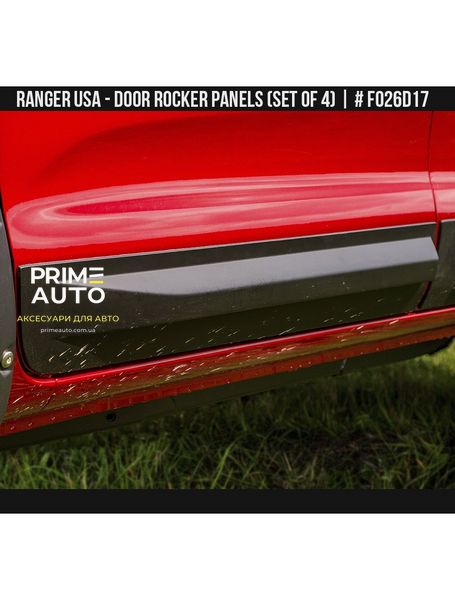 Молдинги боковые Ford Ranger USA 2019-2023 черный AIR DESIGN FO26D17 FO26D17 фото