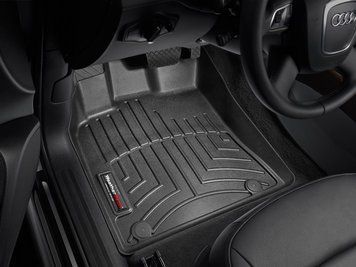 Килими автомобільні 3D Лайнери передні Porsche Macan 2014 + чорний WeatherTech 442301 442301. фото