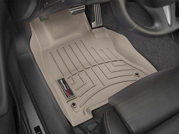 Килими автомобільні 3D Лайнери передні Infiniti Q60 2017 - 2019 бежевий WeatherTech 455861 455861. фото