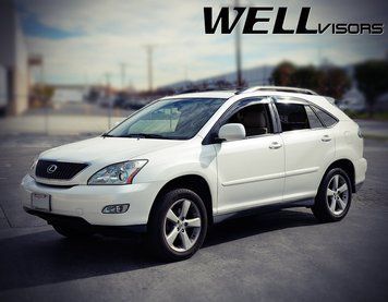 Дефлектори вікон к-т 4 шт з чорним хромованим молдингом Lexus RX 2004 - 2009 Wellvisors 3-847LX006 3-847LX006 фото