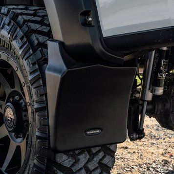 Бризковики задні Chevrolet Silverado 1500 2019-2021 гладкі BLACK Bushwacker MUD-40106 MUD-40106 фото