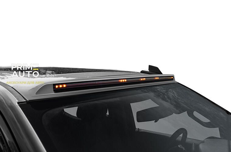 Дефлектор лобового скла Aerocab чорний Chevrolet Silverado 1500 2019 - 2021 AVS 698168-GBA 698168-GBA фото