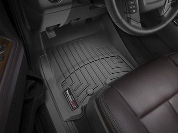 Килими автомобільні 3D Лайнери передні Ford Expedition 2007 - 2017 чорний WeatherTech 443531 443531::: фото