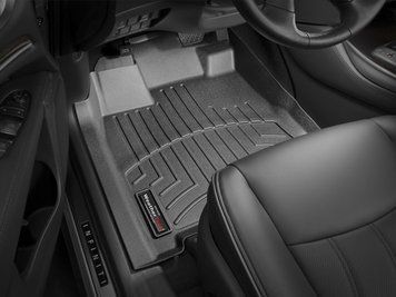 Коврики автомобильные 3D Лайнеры передние Nissan Armada 2011 - 2018 черный WeatherTech 443361 443361. фото