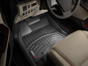 Килими автомобільні 3D Лайнери передні Lexus IS 2010 - 2011 чорний WeatherTech 442801 442801. фото