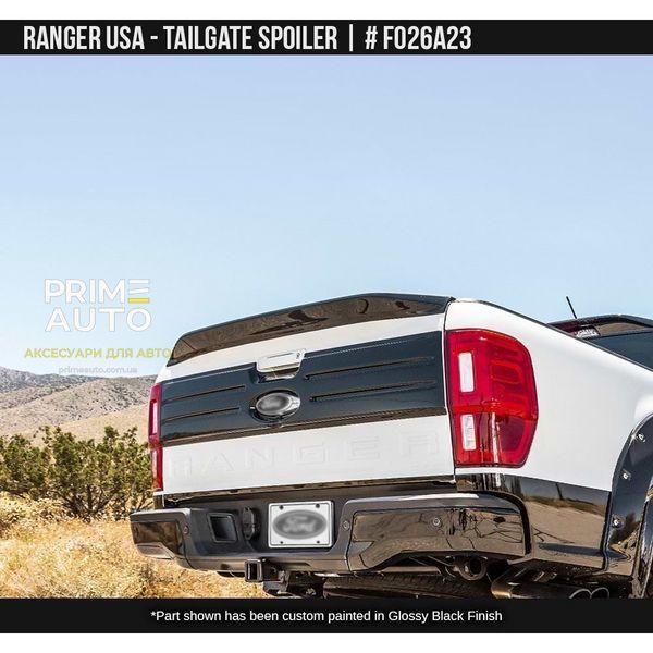 Спойлер на задній борт Ford Ranger USA 2015 - 2022 чорний AIR DESIGN FO26A23 FO26A23 фото
