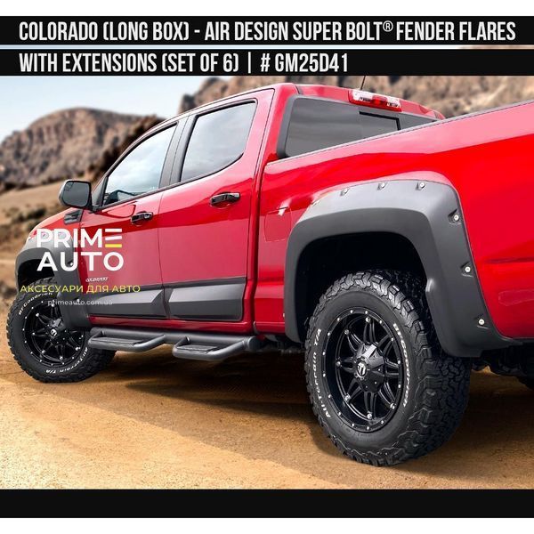 Фендера Chevrolet Colorado 2021-2022 черный AIR DESIGN GM25D41 GM25D41 фото