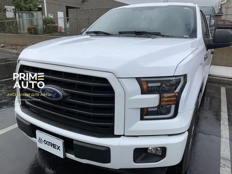 Передні фари Ford F-150 Raptor 2017-2020 LED LUXX серія чорні AlphaRex 880167 880167. фото
