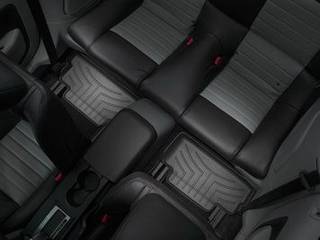 Коврики автомобильные 3D Лайнеры 2й ряд Ford Mustang 2010 - 2014 черный WeatherTech 441392 441392. фото