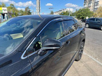 Дефлектори вікон к-т 4 шт з хромованим молдингом Lexus RX 2016 - 2022 Wellvisors 3-847LX023 3-847LX023 фото