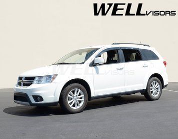 Дефлектори вікон к-т 4 шт з чорним хромованим молдингом Dodge Journey 2009 - 2020 Wellvisors 3-847DG001 3-847DG001 фото