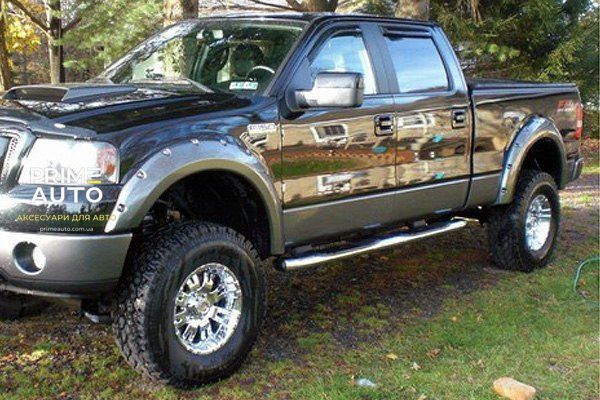Розширювачі арок комплект 4 шт Ford F-150 2004-2008 Pocket-style чорний Bushwacker 20916-02 20916-02 фото