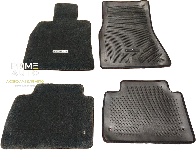 Коврики тканевые 4 шт Lexus LS 2007 - 2012 корткий PREMIUM черный Lexus (Оригинал) PT9195007102 PT9195007102 фото