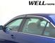 Дефлектори вікон, к-т 4 шт, з хромованим молдингом Toyota Camry 2007 - 2011 Sedan Wellvisors 3-847TY009 3-847TY009 фото 2