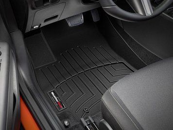Килими автомобільні 3D Лайнери Передні Hyundai Kona 2024 - 2026 чорний WeatherTech 4418381 4418381 фото