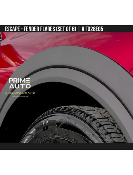 Накладки на арки Ford Escape 2020-2022 черный AIR DESIGN FO28E05 FO28E05 фото