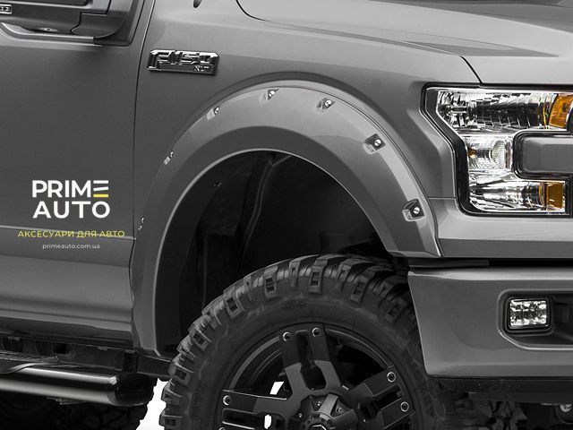 Розширювачі арок комплект 4 шт GMC Sierra 1500 2019-2025 Pocket-style чорний Bushwacker 40909-02 40909-02 фото