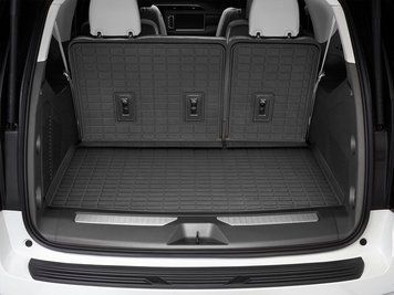 Коврик для багажника на спинку сидений 3D High Performance GMC Yukon XL/Denali 2022 - 2026 черный WeatherTech 401466IM 401466IM. фото