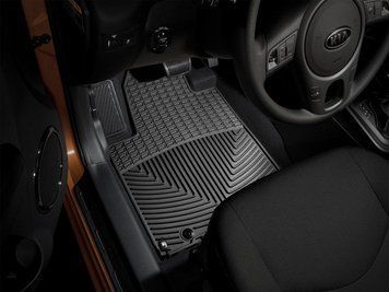 Килими гумові передні Kia Soul 2010 - 2013 чорний WeatherTech W173 W173 фото