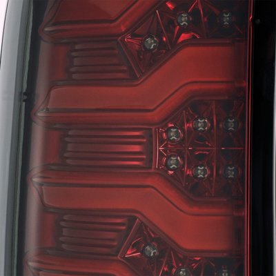 Задні ліхтарі Chevrolet Silverado 1500 2014-2018 LED PRO серія червоно-димчасті AlphaRex ATL-CL14-R-RS ATL-CL14-R-RS фото