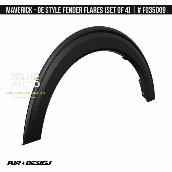 Фендера Ford Maverick 2021-2025 черный AIR DESIGN FO35D09 FO35D09 фото