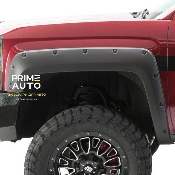 Розширювачі арок Chevrolet Silverado 1500 2014 - 2018 Bolt-On Style чорні болти матові EGR 791675 791675 фото