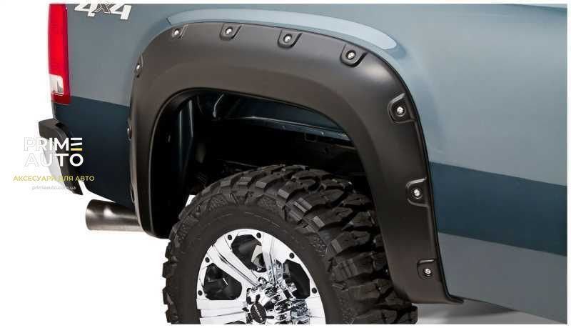 Расширители арок комплект 4 шт GMC Sierra 2500 HD 2007-2010 Boss Pocket-style черный Bushwacker 40943-02 40943-02 фото