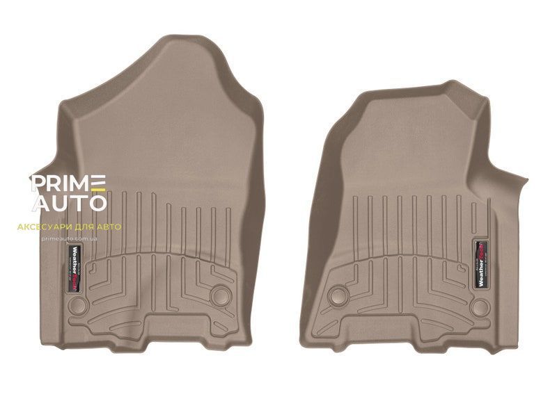 Килими автомобільні 3D Лайнери передні Ram TRX 2019 - 2024 бежевий WeatherTech 4514281 4514281. фото