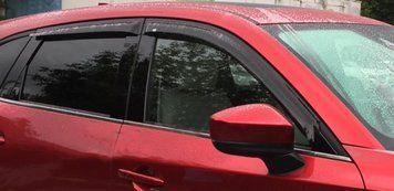 Дефлектори вікон передні+задні к-т 4шт темні Mazda CX5 2017 + EGR 92450035B 92450035B фото