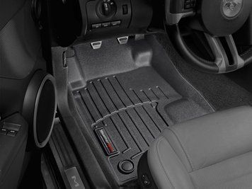 Коврики автомобильные 3D Лайнеры передние Ford Mustang 2010 - 2014 черный WeatherTech 444681 444681 фото
