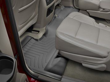 Килими автомобільні 3D Лайнери 2й ряд Chevrolet Traverse 2024-2026 чорний WeatherTech 4418812 4418812 фото