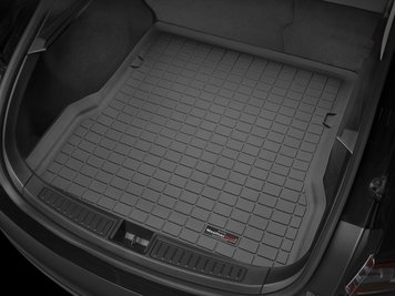 Коврик в багажник Tesla Model S 2012 - 2014 черный WeatherTech 40568 40568. фото