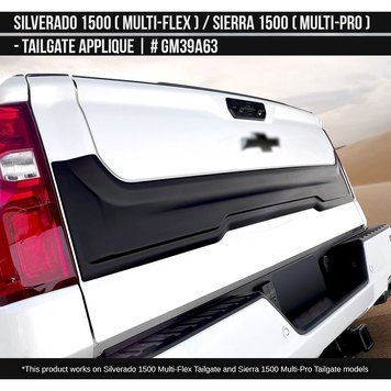 Накладка на задній борт Chevrolet Silverado 1500 2019-2025 чорний AIR DESIGN GM39A63 GM39A63 фото